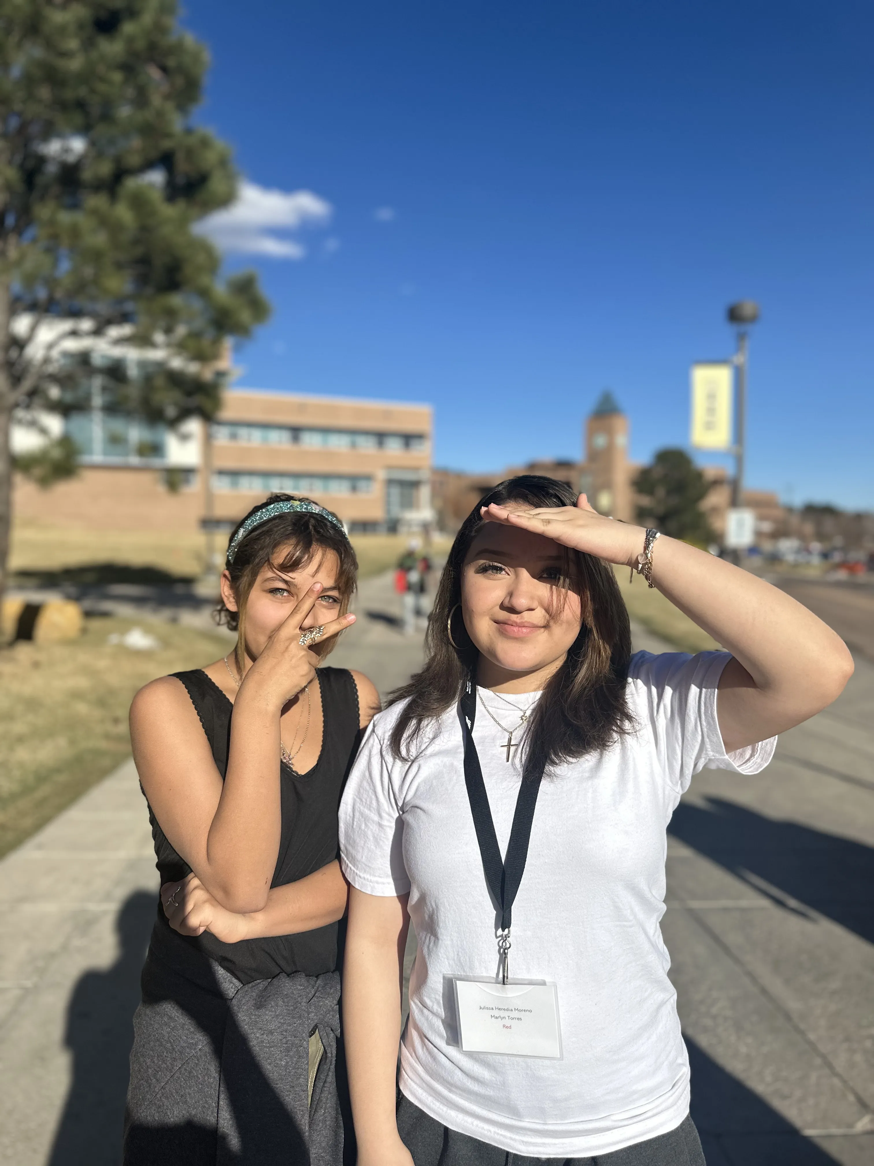 Campus Connections mentees standing together.